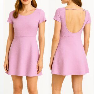 Originality Orchard Pink A Line Open Back Mini Dress NWT